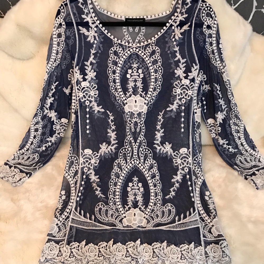 YouAreNotAlone lace top